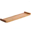 Tea Trays Japanese Bamboo Tray Home Rectangular Board Dessert Fruit Water Cup Plate Table Set Accessories