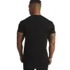 T-shirts gym fitness mager skjorta män som kör sport t-shirt kort hylsa bomull solid tee toppar sommar manlig bodybuilding träningskläder