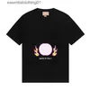 Herr t-shirts Summer Designer T-shirt Mens Women Stylist tee shirt för man designer casual kort släde bokstäver tryckt t-shirt kvinnor kläder s-2xl lti stilar 10a c240413