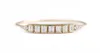 14k jaune or 7pcs Emerald Moisanite Engagement Baguette Ring Band Total 09ctw Lab Diamond Solitaire Wedding for Women7031539