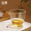 SCHEDE DEL VINO 180 ml di vetro resistenti al calore giapponese Accessori per set da tè kungfu bevande per bevande a tazza isolata trasparente