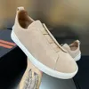 Designer luxury shoes sneakers mens trainers casual flat mules triple outing sneaker for men stitch cross bands elastic low-tops cowhide suede soft leather with box
