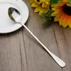 Coffee Scoops 6pcs Metal Long Spoon Ice Cream Soda Western Scoop Milk Tea Mixing Spoons For Bar Dessert Shop Cafe Party Drinking Supplies