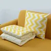 Cobertores Minimalismo do Norte Jacquard Cintura travesseiro Dois usos Sala de estar da casa Geometria Sleep Bobetet Brophase M1466
