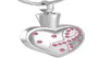 H8560 Création la plus récente de crémation en acier inoxydable couleur rose rubon de ruban Urn Pendant Collier pour Mother6095512