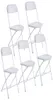 新しいプラスチック折りたたみ椅子ウェディングパーティーイベントチェアコマーシャルホワイトGYQ3859851