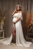 Maternity Dresses Pregnant woman photography props dresses without shoulder straps pregnant photo shooting set Bohemian wedding Q240413