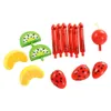 37pcs bricolage semblant jouer de cuisine jouets de cuisine fruit gâteau d'anniversaire coupant les enfants de simulation pour les filles pour filles 240407