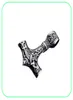 Vintage Men039s Stainless Steel Pendant Necklace Engraving Viking Hammer Mjolnir Norse Jewelry7419546