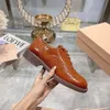 High End Quality 2024 Cowhide College Style Oxford With Block Hollow Carving Technology Deep Cut Single Shoes