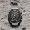 Biyoseramik ome gaxsw atch gezegen lüks erkek izle tam fonksiyon izle courz çok işlevli kronograf Mission to moon 42mm sınırlı sürüm ana kol saatleri