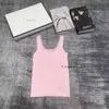 2024 MIU Sommer Kurzärmlerde Designerin Frauen Ärmel und Tanktop Miu Mode Frauen Tanktoper schwerer Handwerkskunst eingeladen Diamond Strick -Weste 551 277