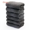 Handtuch 6pcs/Set Four Seasons Super Sauging Cotton 40 70 cm Waschraum 110g für Hhome Travel Geschenk Blau Weiß T806