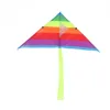 Kolorowy trójkąt Rainbow Kite Flying Toys dla dzieci dzieci z 30 -metrowym smyczem na świeżym powietrzu Fun Sporty latawce 240407