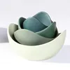 Plates 1 Set Fruit Tray Special Lotus Shape Dinner Dish Snack Organizer Wear-resistant Salad Plate Daily Use