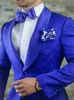 9 Farben Männer Hochzeitsanzüge formelle Anzug Set Slim Fit Bräutigam Smoking Groomsman Blazer Anzüge für Männer 2 Stück 240407