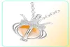 925 STERLING Silver Drop Drop Crown Pendant Collier Cage Countide Cone Cone Ball Essential Aromatherapy Perle Loulet Bijoux Gift9775840