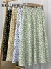 Realeft Stylish Floral Printed TulleMilong Women Skirt