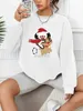 Hoodies voor dames sweatshirts kerst schattige puppy rendier print pullover casual losse mode lange mouwen sweatshirt solide kleur dames kleding 240413