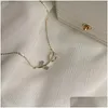 Hanger kettingen 2024 Nieuwe mode luxe kleine tip 14k gouden ketting voor vrouwen
