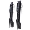 Dance Shoes Fashion Women 20CM/8inches PU Upper Plating Platform Sexy High Heels Thigh Boots Pole 488