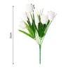 Dekorative Blumen künstlicher 3pcs 6 Gabelköpfe Simulation Tulpen Seiden Pfingstrosen in Vase Home Decor