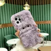 Funny Expression Plush Warm Case For iPhone 12 11 Pro Max XS Max XR X Cute Furry Fluffy Fur Cover For iPhone 6 6S 7 8 Plus