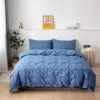 Sängkläder set set fyrkantig vanlig färg fast kudde med täcke täcker hög kvalitet