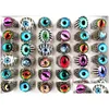 Band Rings Wholesale Top Mix Eye Ring Unique Design Evils Eyes Sier Tone Vintage Men Women Punk Rocker Cool Bands Man Boy Jewelry Gi Dh8Tm