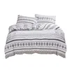 Sängkläder sätter 3 st/set quilt täck blommor med kuddfodral hörn slipsar blixtlås stängning lyxig mjuk enkel hållbar mode king dekor