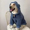 犬用アパレルパーカー犬用ラブラドールレトリバーゴールデンオータムビッグコート暖かい大きなコート