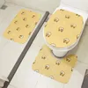 Badmatten stijl doucheruimte anti-slip tapijt toilet cover set grappige schattige dierlijke decoratiemat ingang waterdichte deurmat