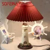 Tischlampen Sofeina moderne Kinder Lampe LED ROMANTION CORTON CORTON CORTE CREATIVE DESTELLUNG Home Schreibtisch Beleuchtung für Kinder Schlafzimmer Bett