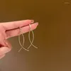 Dangle Earrings Jea. Angel Elegant Korean Fashion Temperament Geometric For Women Girl Trendy Delicate Jewelry 2024 Arrival