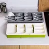 Ustensiles de rangement de cuisine Store Store Organizer des outils de tiroir en plastique Boîte de couteau en plastique Bloc Holde Spoon Fork