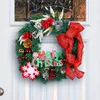 Dekoratif Çiçekler 40cm Festival Noel Çam Çelengi Ev ve Mağaza Dekorasyon Kapısı Penceresi Yapay Asılı Süs Çelenkleri