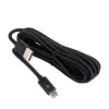 Kablar som laddar kabel för PS5 -styrenhet, ersättning USBC -sladd Nylon flätad lång snabb laddningstyp för laddare
