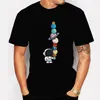 Mens Tshirt Short Sleeve Tees Loose Tops Brand Space Astronaut Camisetas De Hombre 240412