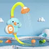 Bath Toys Electric Elephant Shower Toys Kids Baby Bath Spray Water Faucet Outside Bathtub Sprinkler Strong Suction Cup 240413