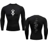 T-shirts anime berserk lef heren compressie shirt fitness sport running strakke gym t-shirts atletische snelle droge tops tee zomer