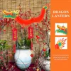 Decorative Figurines Chinese Year 3D: Lanterns For Spring Festival Home Party 2024 Hanging Ornament 1 5M