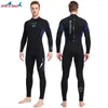 Kvinnors badkläder 3mm Wetsuit Men Warm Super Elastic Neoprene Slitesistent Cold-Proof Diving Snorkling Winter Bathing Suit Scr Women