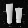 Storage Bottles 30pcs 150g 200g White Frosted Tube Soft Face Cosmetics Packaging Hand Lotion Cream Plastic Bottle Squeezed Containers