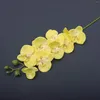 Dekorative Blumen 2 Stängel Lavendel Seidenstamm Künstliche Orchidee für DIY Hochzeitsstrauß Party Home Tabletop Blumenblume Girlande