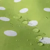 Rideaux de douche Moillade à vague moderne Green blanc épaississement sans fin