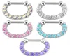 Pierścienie Studs Jewelry30pcs Rhinestone Crystal Hoops Unisex Steel CZ Septum Clicker Nose Pierścień pierścienia pierścienia biżuteria dostawa 208219143
