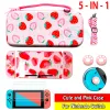 Väskor för Nintend Switch Pink Cute Case Cover NS Travel Storage Bag Eva Hard Protect Pouchpc Hard Shell för Nintendo Switch Console