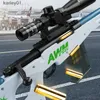 Waffenspielzeug 2024 Super Large Jet Soft Bullet Gun Fireable Magazine Feed Manuell beladene Jungen Outdoor Combat Sniper Rifle Model Geschenk YQ240413