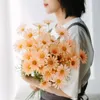 Dekoratif Çiçekler 10 PCS Set İç veya Açık Mekan Düşük Bakım Sahnesi ve Bitkiler Yapay Daisy Çiçeği