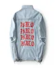 Men039s Jackets West Pablo Denim Men Hip Hop Tour Brand abbigliamento Streetwear Jeans Jackets19413434